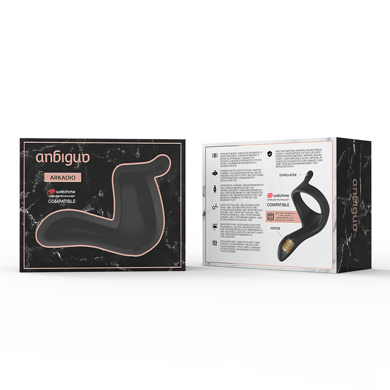 ANBIGUO - Stimulateur de Glande et de Périnée ARKADIO – Technologie Sans Fil WATCHME