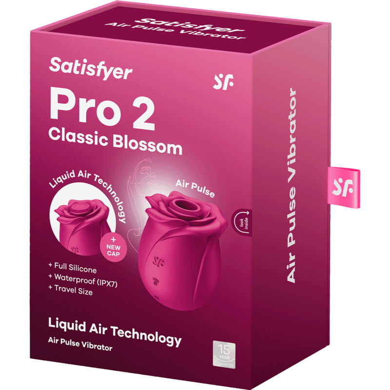🌸 SATISFYER Pro 2 Classic Blossom – Vibromasseur à Pulsations d'Air