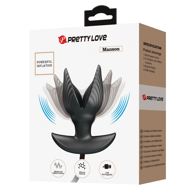 🔥 PRETTY LOVE – Plug Anal Gonflable & Rechargeable