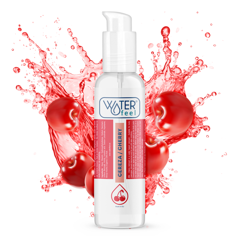 🍒 WATERFEEL Lubrifiant Saveur Cerise 175 ml – Plaisir Gourmand et Longue Durée
