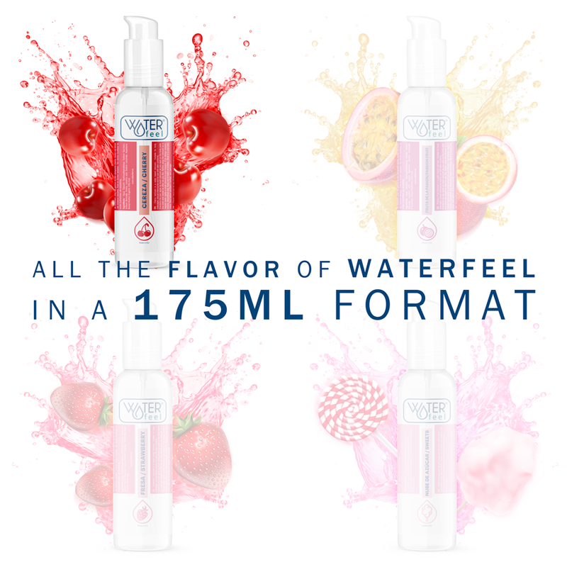 🍒 WATERFEEL Lubrifiant Saveur Cerise 175 ml – Plaisir Gourmand et Longue Durée