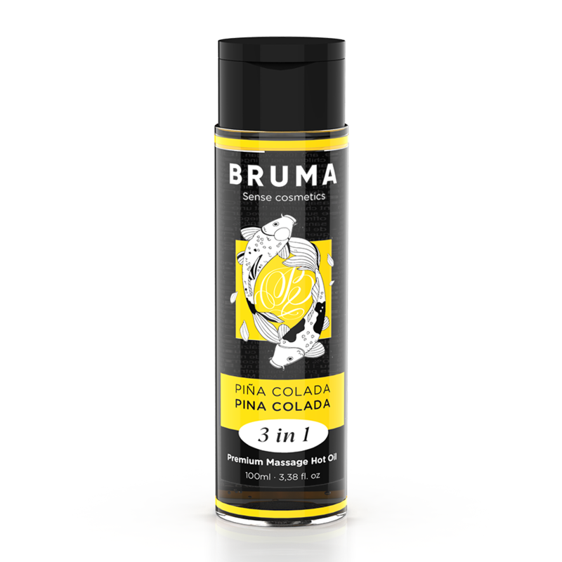 🌴 BRUMA - Huile de Massage Premium Effet Chaleur Saveur Pina Colada 3 en 1 – 100 ml