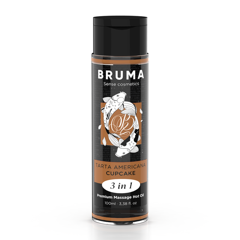 🍰 BRUMA – Huile de Massage Premium Effet Chaleur 3 en 1 – Saveur Cupcake – 100 ml