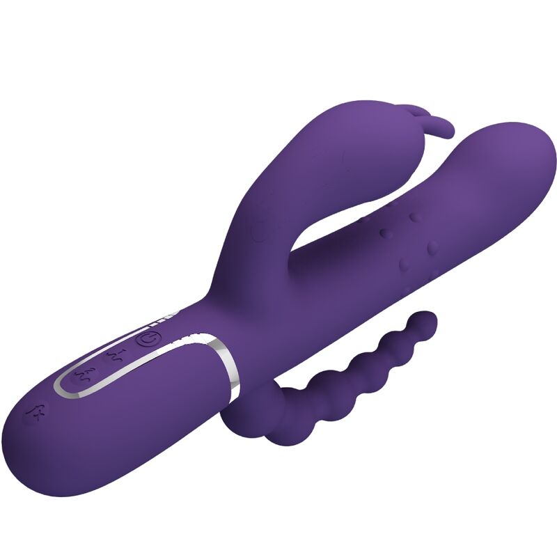 🟣 PRETTY LOVE – Cammy Triple Vibromasseur Multifonction 4 en 1