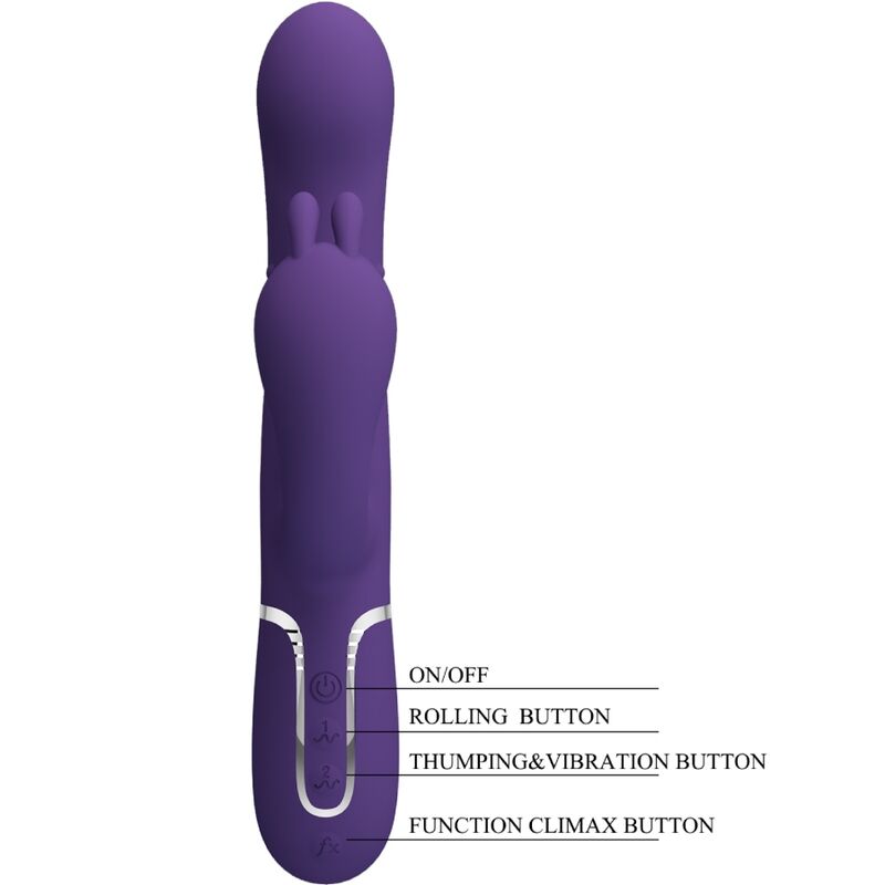 🟣 PRETTY LOVE – Cammy Triple Vibromasseur Multifonction 4 en 1