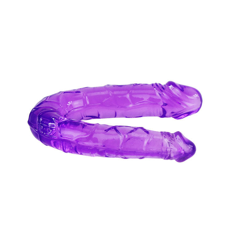 BAILE – Double Gode en Gelée Flexible Lilas
