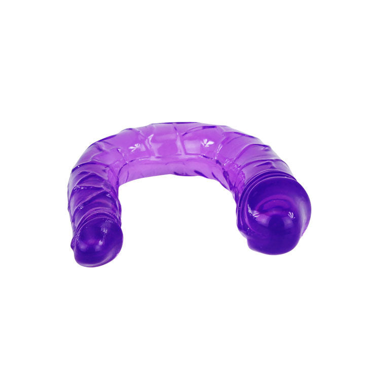 BAILE – Double Gode en Gelée Flexible Lilas
