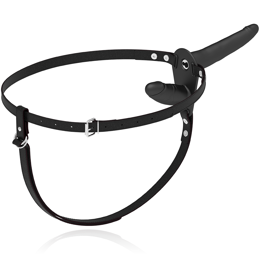 🔥 FETISH SUBMISSIVE – Harnais Noir Double Pénétration avec Vibrations