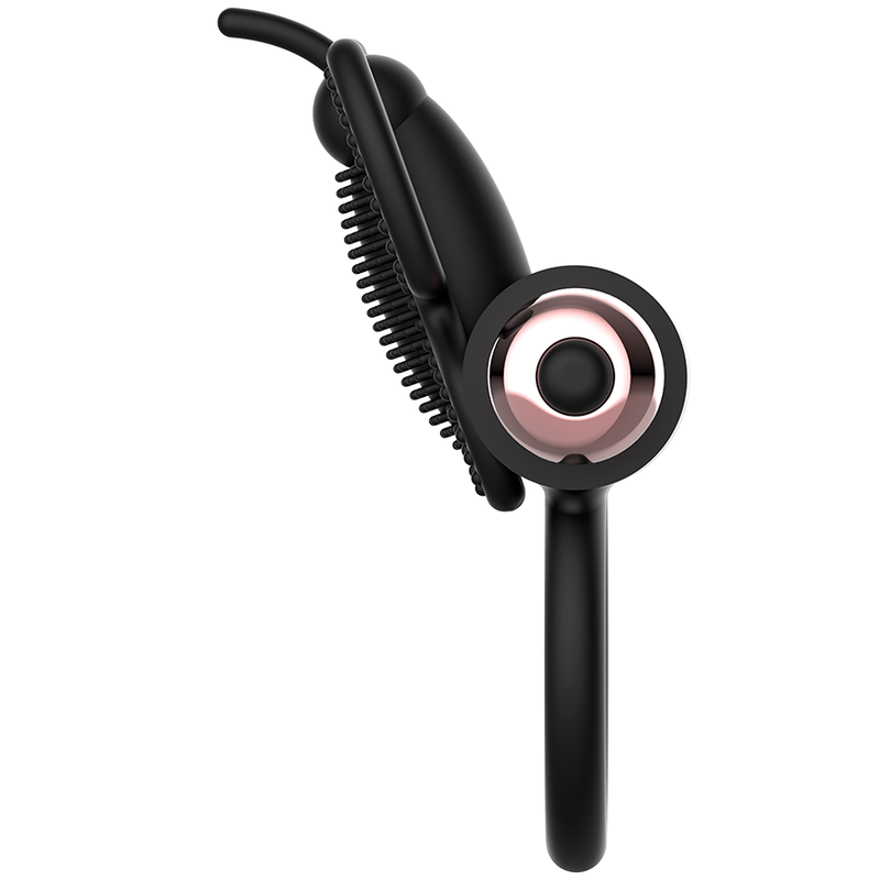 COQUETTE CHIC DESIRE – Cockring Vibrant Papillon Noir & Or | Élégance et Plaisir Intense