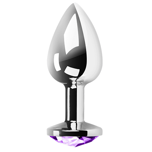 ✨ SECRETPLAY - Plug Anal Violet en Métal avec Cristal 💜
