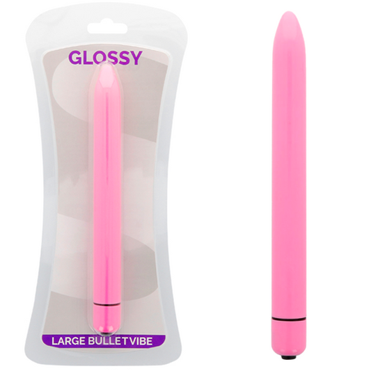 💗 GLOSSY - Vibrateur Slim Deep Rose | Élégance et Plaisir Discret
