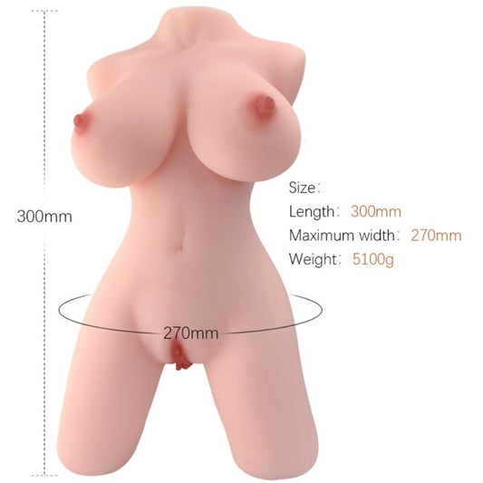 ARMONY – Torse Féminin Réaliste en TPE | Poupée Taille Réelle