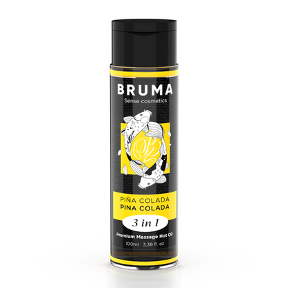 🌴 BRUMA - Huile de Massage Premium Effet Chaleur Saveur Pina Colada 3 en 1 – 100 ml