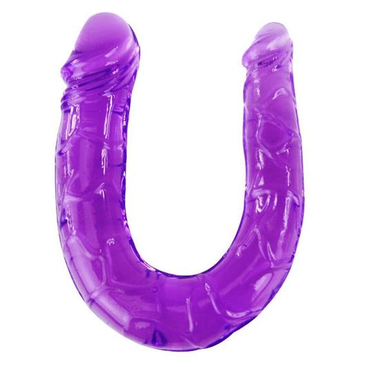 BAILE – Double Gode en Gelée Flexible Lilas