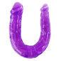 BAILE – Double Gode en Gelée Flexible Lilas